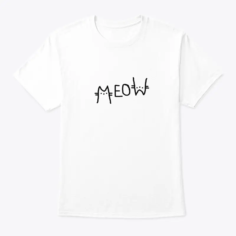 MEOW tee shirt 2021 Black Addition