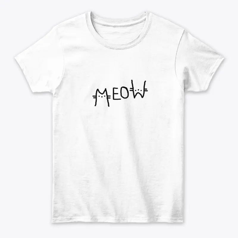 MEOW tee shirt 2021 Black Addition