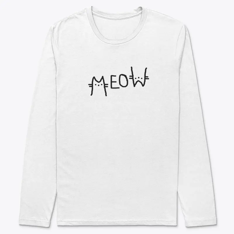 MEOW tee shirt 2021 Black Addition